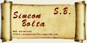 Simeon Bolta vizit kartica